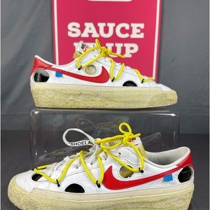 Off-White x Blazer Low 'White
University Red' Sz 9.5 Used OG Box